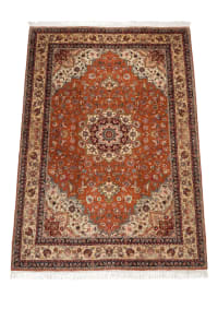Tabriz Rust Floral Medallion