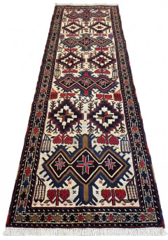 Afghan Kilim Runner Ivory Tree of Life