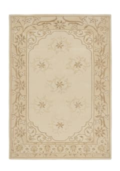 Aubusson Floral Medallion Ivory