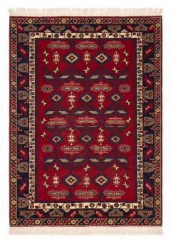 Caucasian Tribal All-Over Crimson