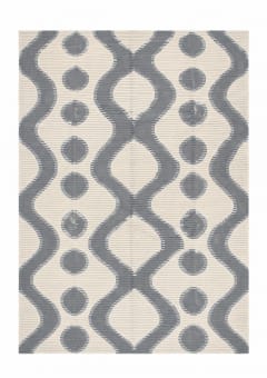 Contemporary Ikat Ogee Slate