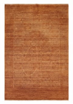 Gabbeh Geometric Grid Brown