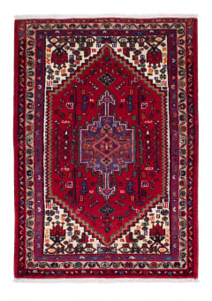 Hamadan Medallion Red Blue