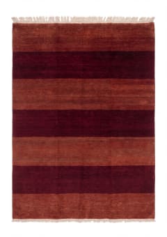Indo-Gabbeh Stripe Burgundy