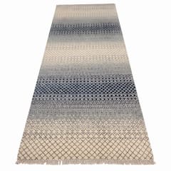 Indo-Modern Ombre Diamond Ivory Navy