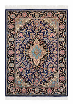 Isfahan Medallion Floral Navy