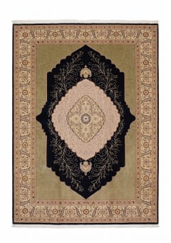 Isfahan Tree of Life Medallion Black Olive