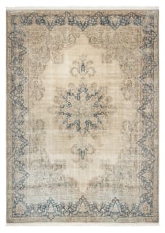 Kashan Open-Field Medallion Ivory