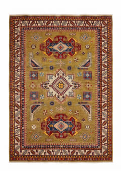 Kazak Medallion Olive Gold