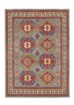 Kazak Medallion Star Grey