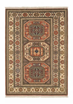 Kazak Triple Medallion Terracotta