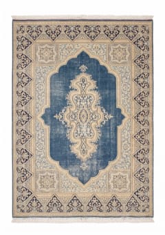 Kerman Medallion Ivory Blue