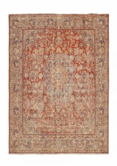 Kirman Medallion Floral Madder Red