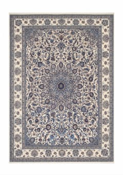 Nain Medallion Ivory Blue