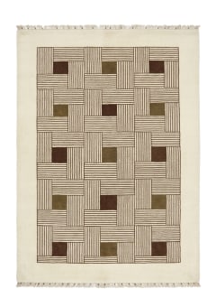 Grid Weave Ivory Rug