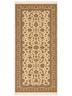 Pak Isfahan All-Over Floral Ivory Runner