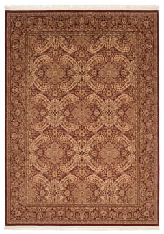 Pak Tabriz Paisley Lattice Burgundy