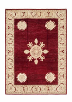 Pakistani Medallion Burgundy