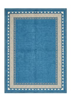 Pakistani Modern Greek Key Blue