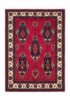Qashqai Tribal Medallion Crimson