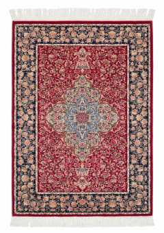 Qum Medallion Floral Crimson