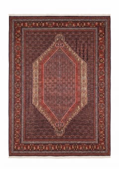 Senneh Medallion Herati Slate Blue