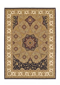 Tabriz Dome Medallion Gold