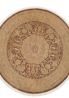 Tabriz Medallion Rosette Mocha