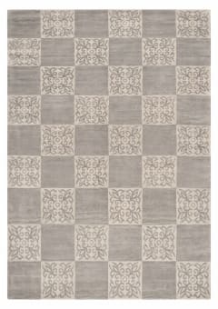 Tibetan Checkerboard Floral Silver