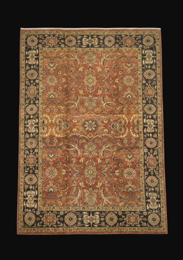 Sultanabad-Style All-Over Floral, Sultanabad collector-sale rug, in orange, Wool, 213x305 cm, Nasim Carpets Malaysia