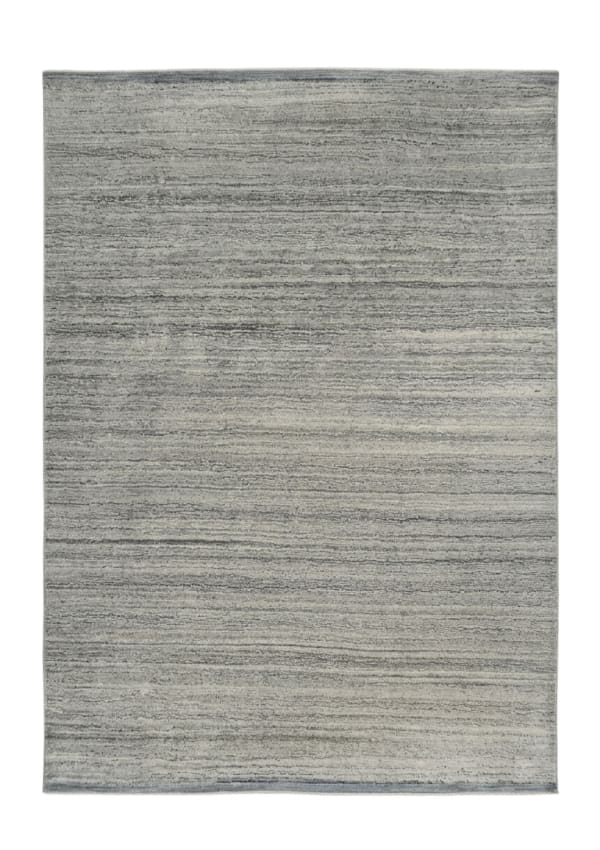 Nepal Striated Grey Rug, Nepal modern rug, in silver grey, Wool, 274x363 cm, Nasim Carpets Malaysia