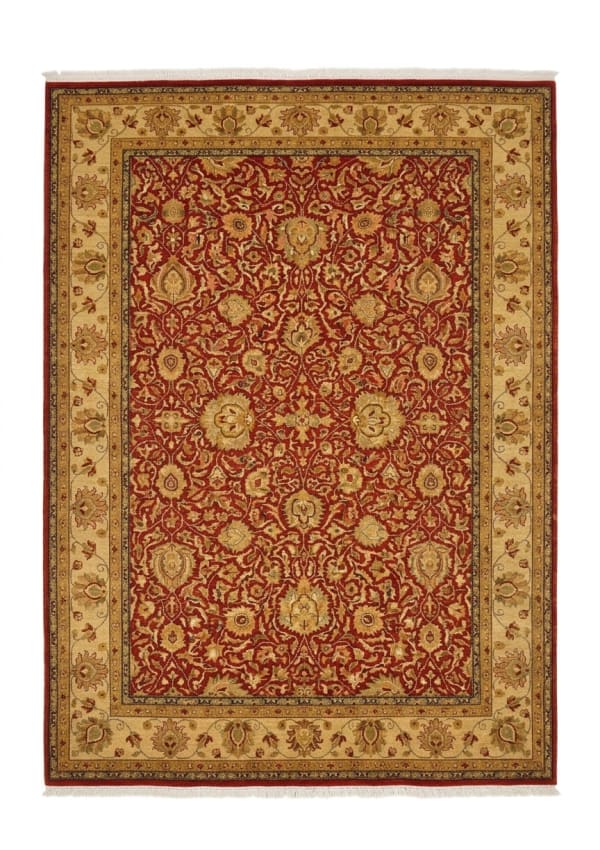 Lahore Millefleur Red, Lahore, Pakistan persian rug, in madder red, Wool, 274x378 cm, Nasim Carpets Malaysia