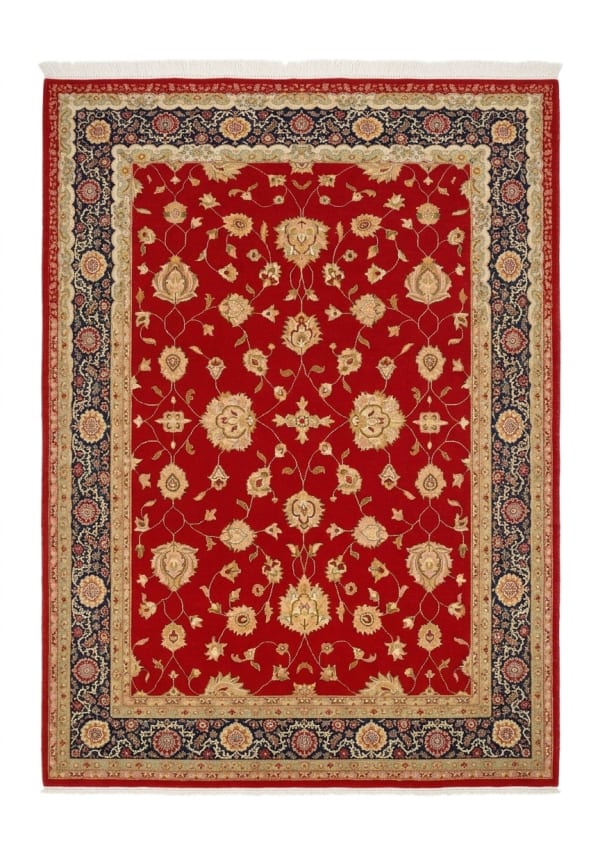 Kerman Shah Abbasi Red, Iran persian rug, in madder red, Wool, 283x415 cm, Nasim Carpets Malaysia