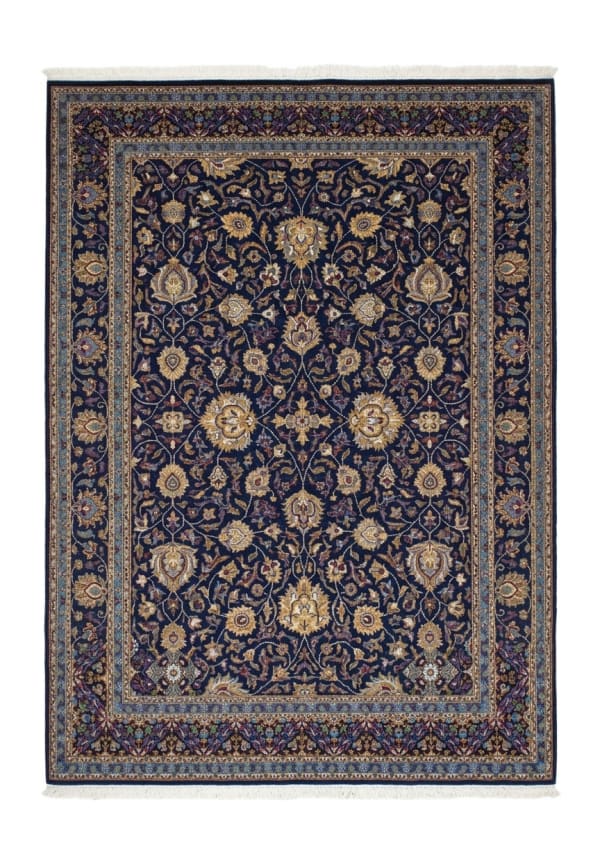 Moud Herati All-Over Navy, Moud, Iran persian rug, in navy blue, Wool, 299x396 cm, Nasim Carpets Malaysia