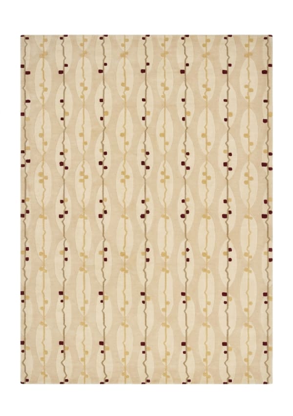 Tibetan Vine Scroll Cream, Nepal modern rug, in cream, Wool, 180x256 cm, Nasim Carpets Malaysia