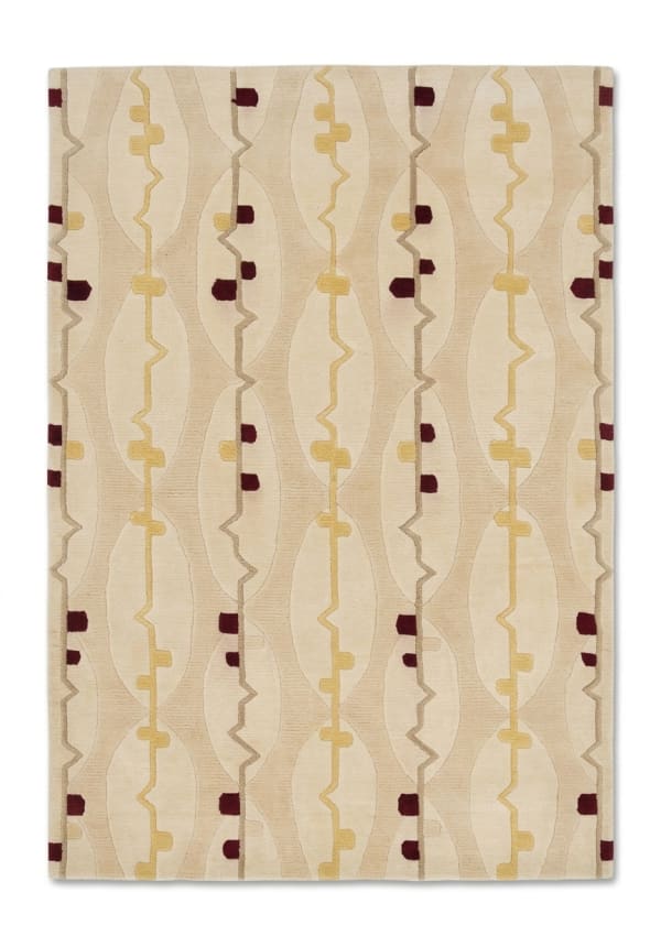 Tibetan Modernist Stripe Ivory, Nepal modern rug, in ivory, Wool, 91x152 cm, Nasim Carpets Malaysia