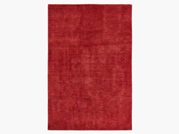 Indian Plain Crimson, Bhadohi, India modern rug, in crimson red, Wool, 244x305 cm, Nasim Carpets Malaysia