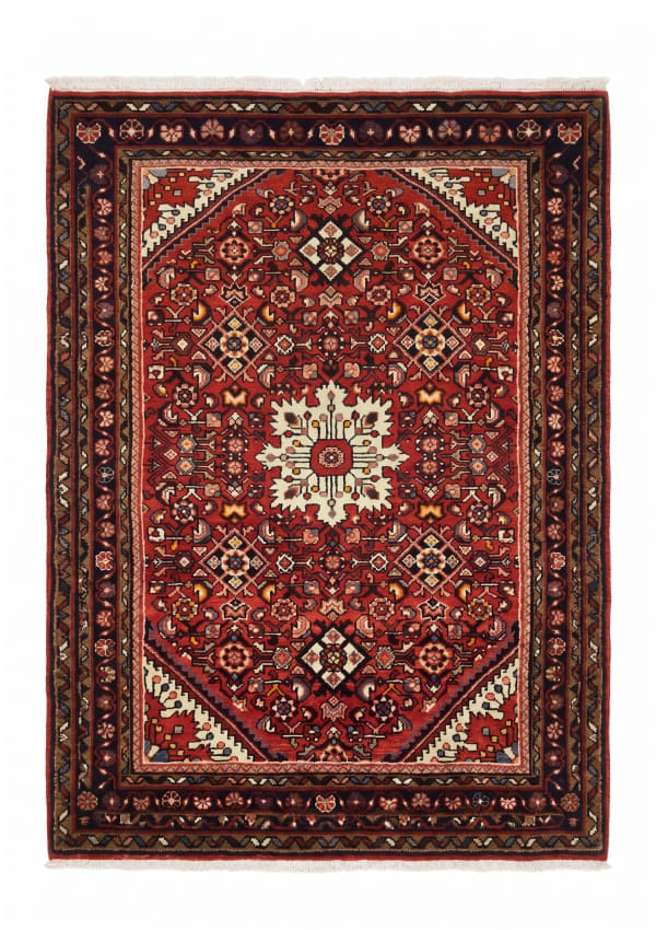 Hamedan Medallion Red, Hamedan, Iran tribal rug, in madder red, Wool, 104x171, Nasim Carpets Malaysia