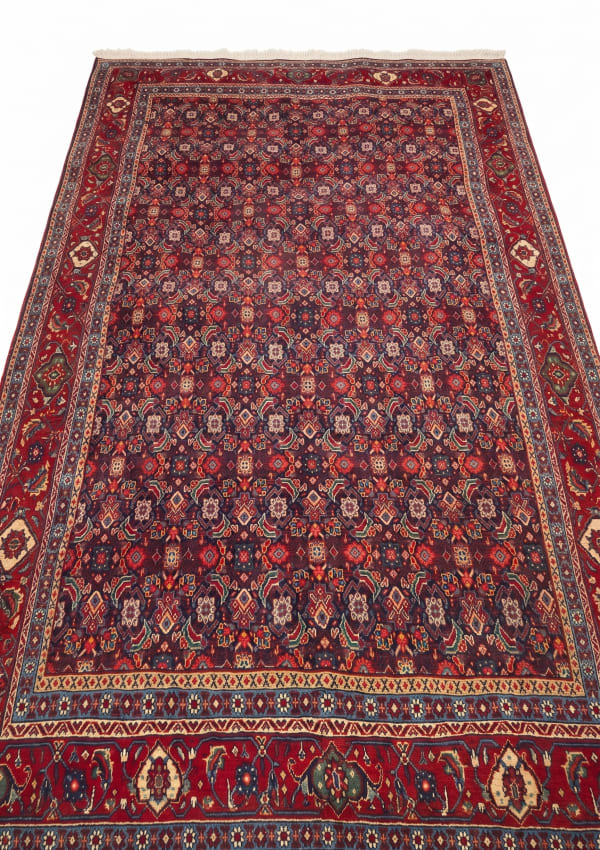 Bijar All-Over Herati Navy, Bijar, Kurdistan Province, Iran tribal rug, in indigo navy, Wool, 213x305, Nasim Carpets Malaysia