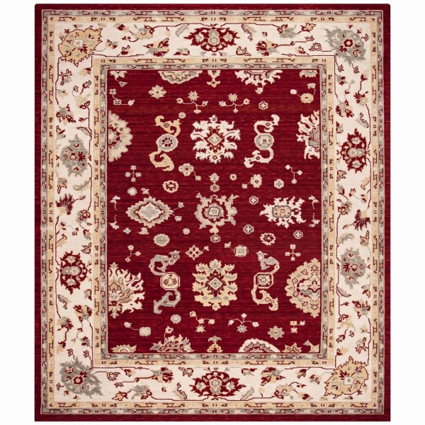Ziegler All-Over Crimson, Sultanabad (Arak), Iran — Ziegler workshop tradition persian rug, in crimson red, Wool, 204x296 cm, Nasim Carpets Malaysia