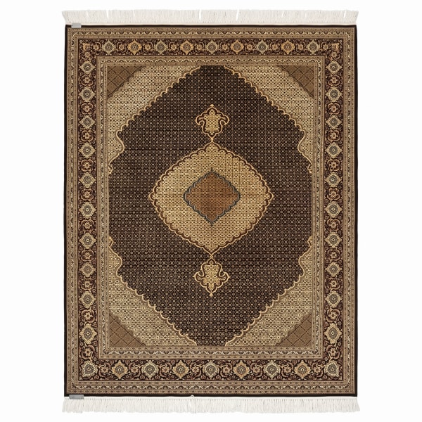 Tabriz Mahi Medallion Midnight Blue, Tabriz, Iran persian rug, in midnight blue, Wool, 201x305 cm, Nasim Carpets Malaysia