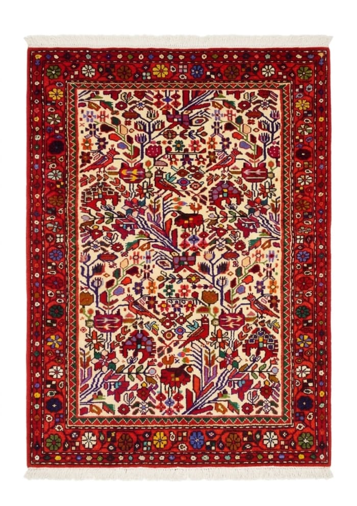 Bakhtiari Tree of Life Ivory, persian rug, 91x122 cm, Wool