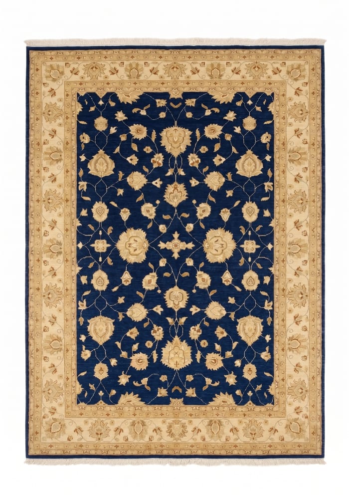Peshawar Palmette Navy, persian rug, 91x152 cm, Wool