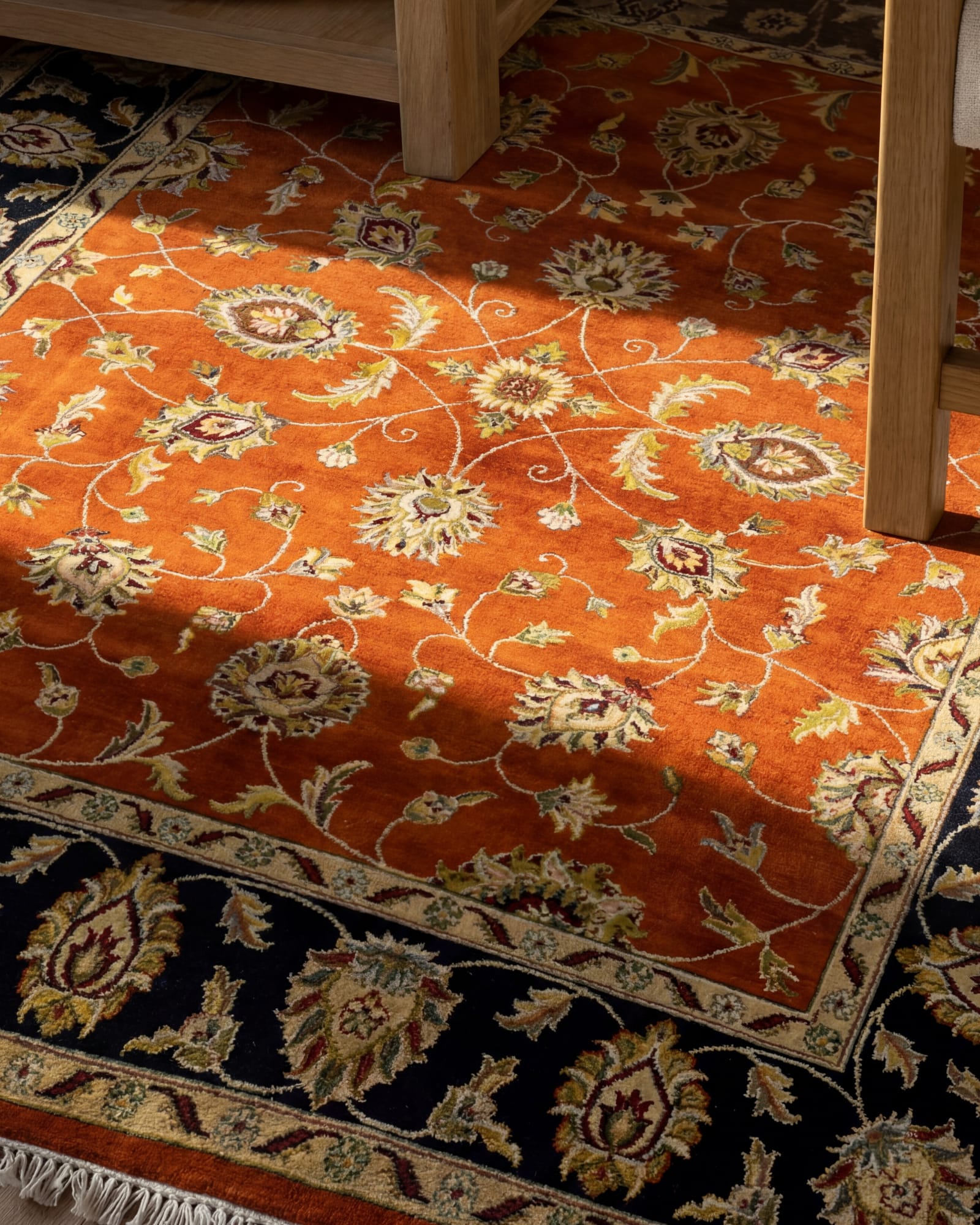 Superfine Sultan Abad - All Over Floral & Arabesque, Sultanabad persian rug, in orange, Wool, 243x304 cm, Nasim Carpets Malaysia — view 2