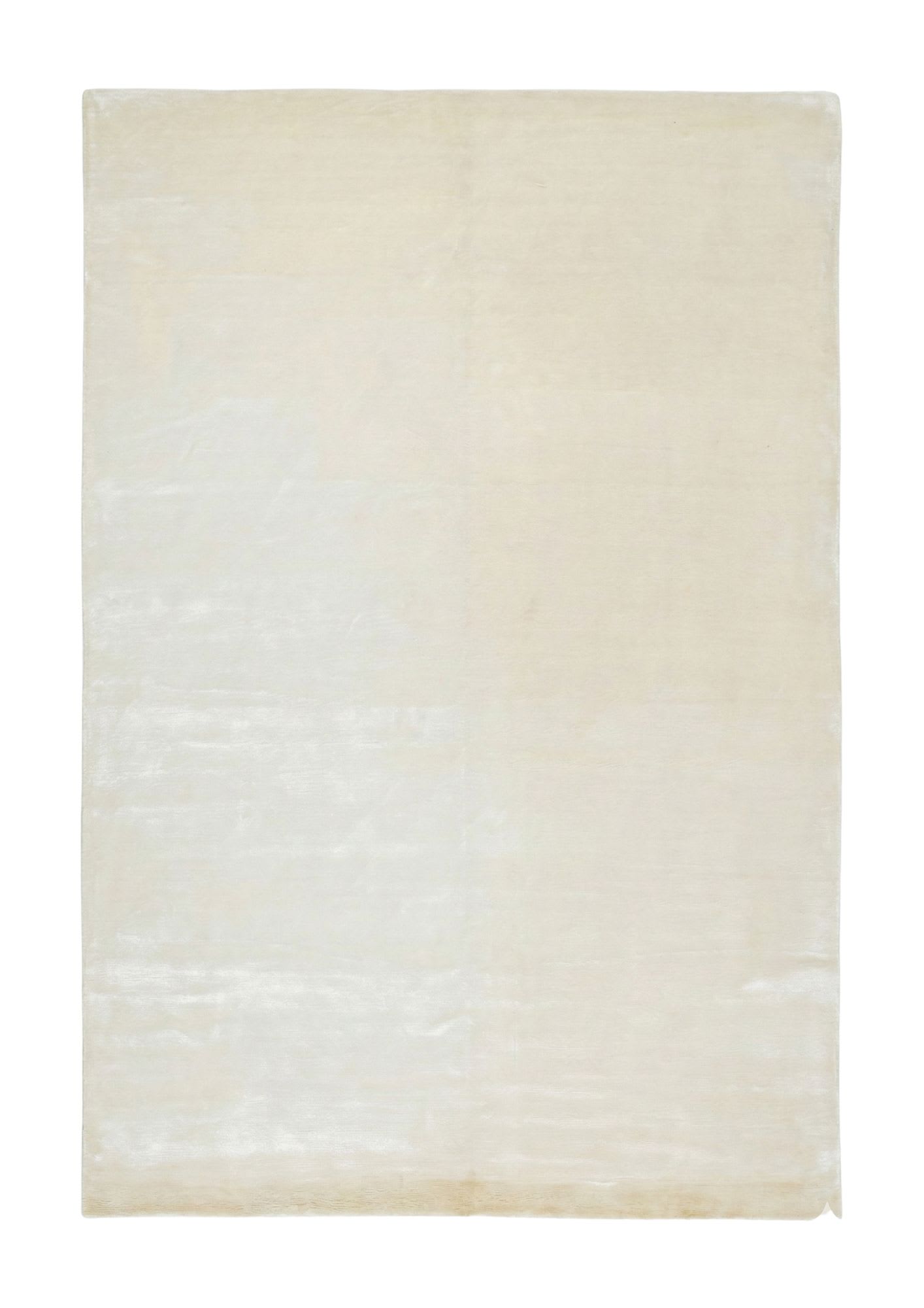 Modern Minimalist Cream Rug, Pure Silk, 1.9x2.7 m, Nasim Carpets Malaysia — view 1