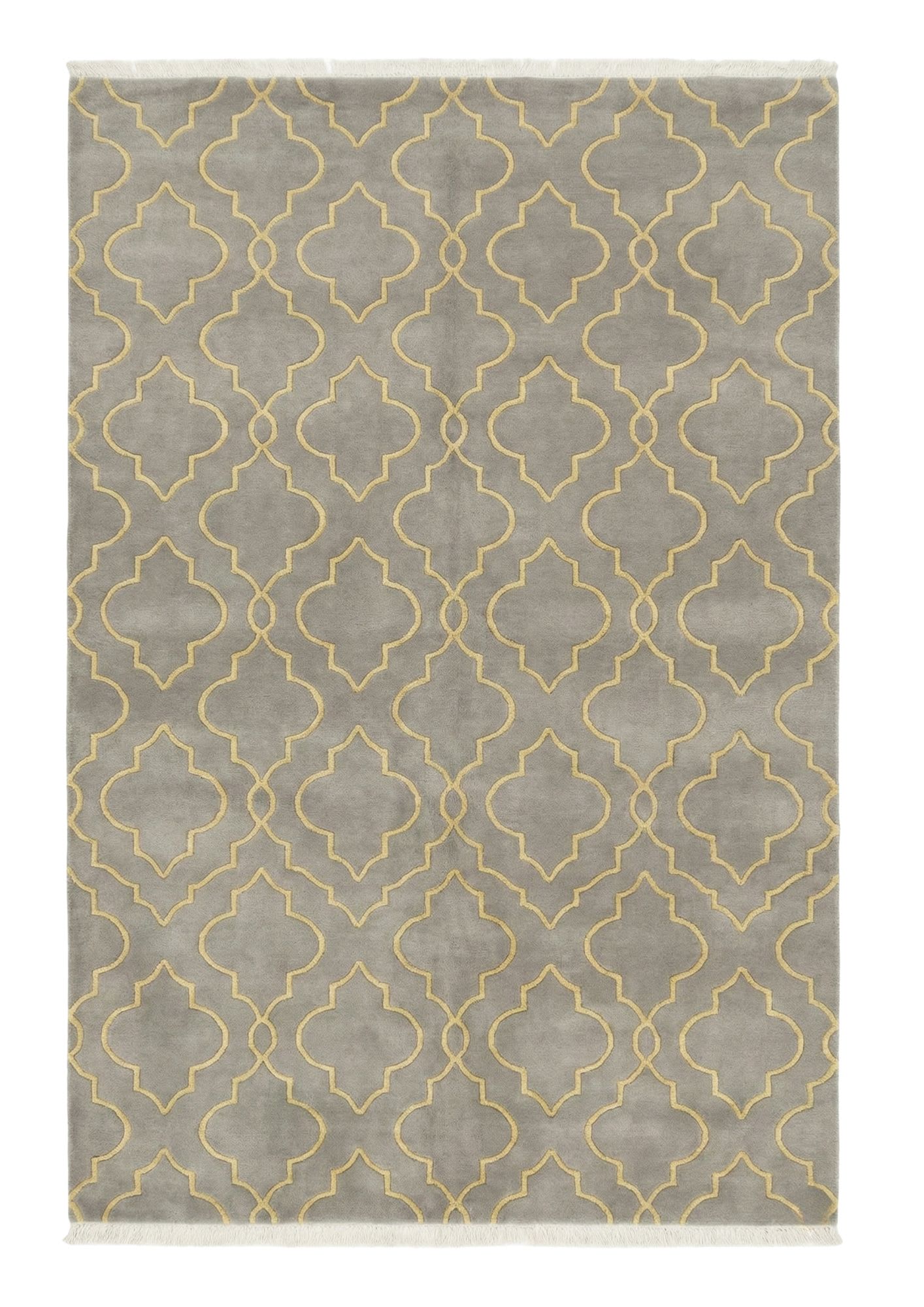 Geometric Moroccan Trellis Rug, Wool, 1.8x2.7 m, Nasim Carpets Malaysia — view 1