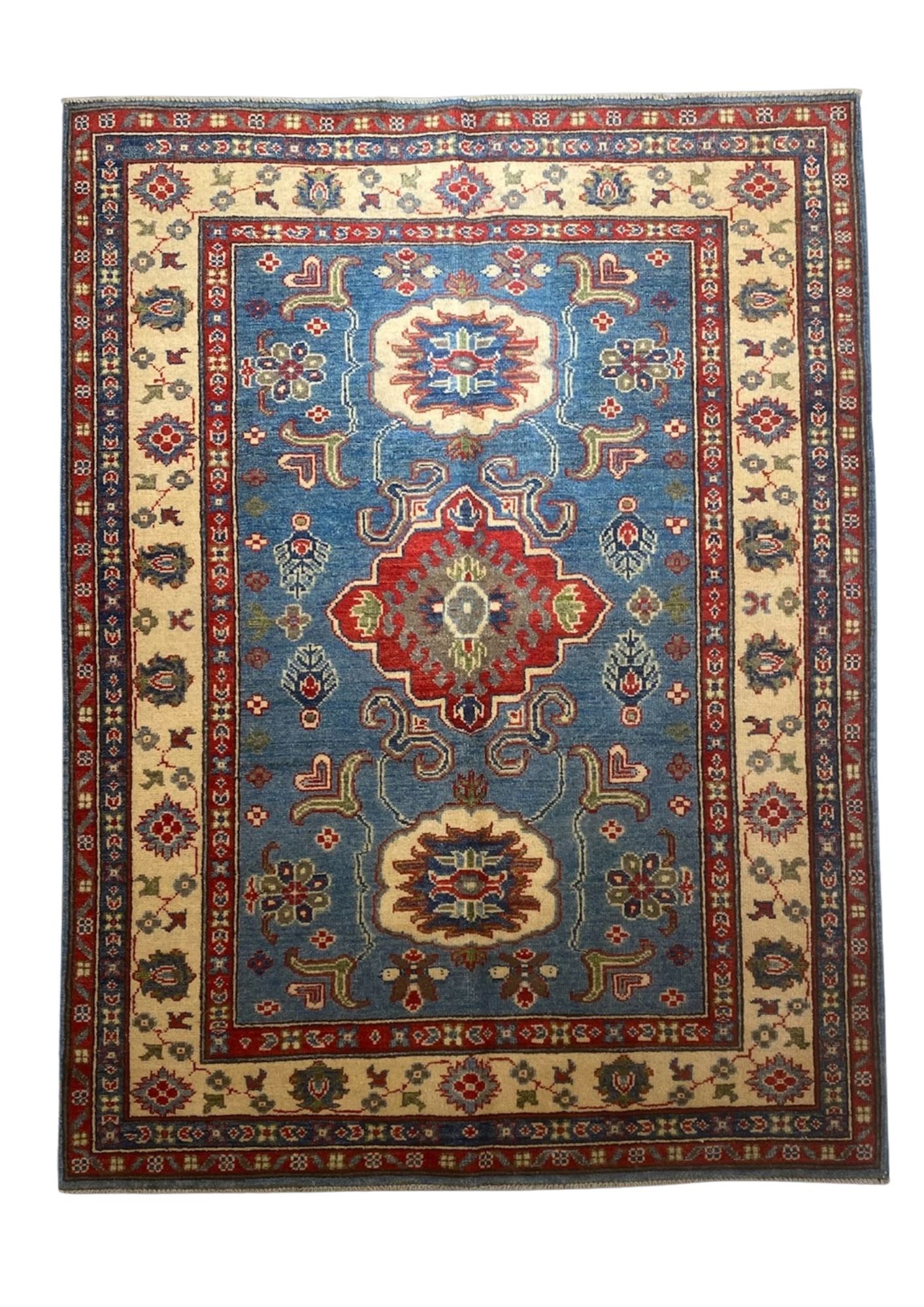 Caucasian Kazak Rug - Triple Medallion, Wool, 1.5x2.5 m, Nasim Carpets Malaysia — view 1