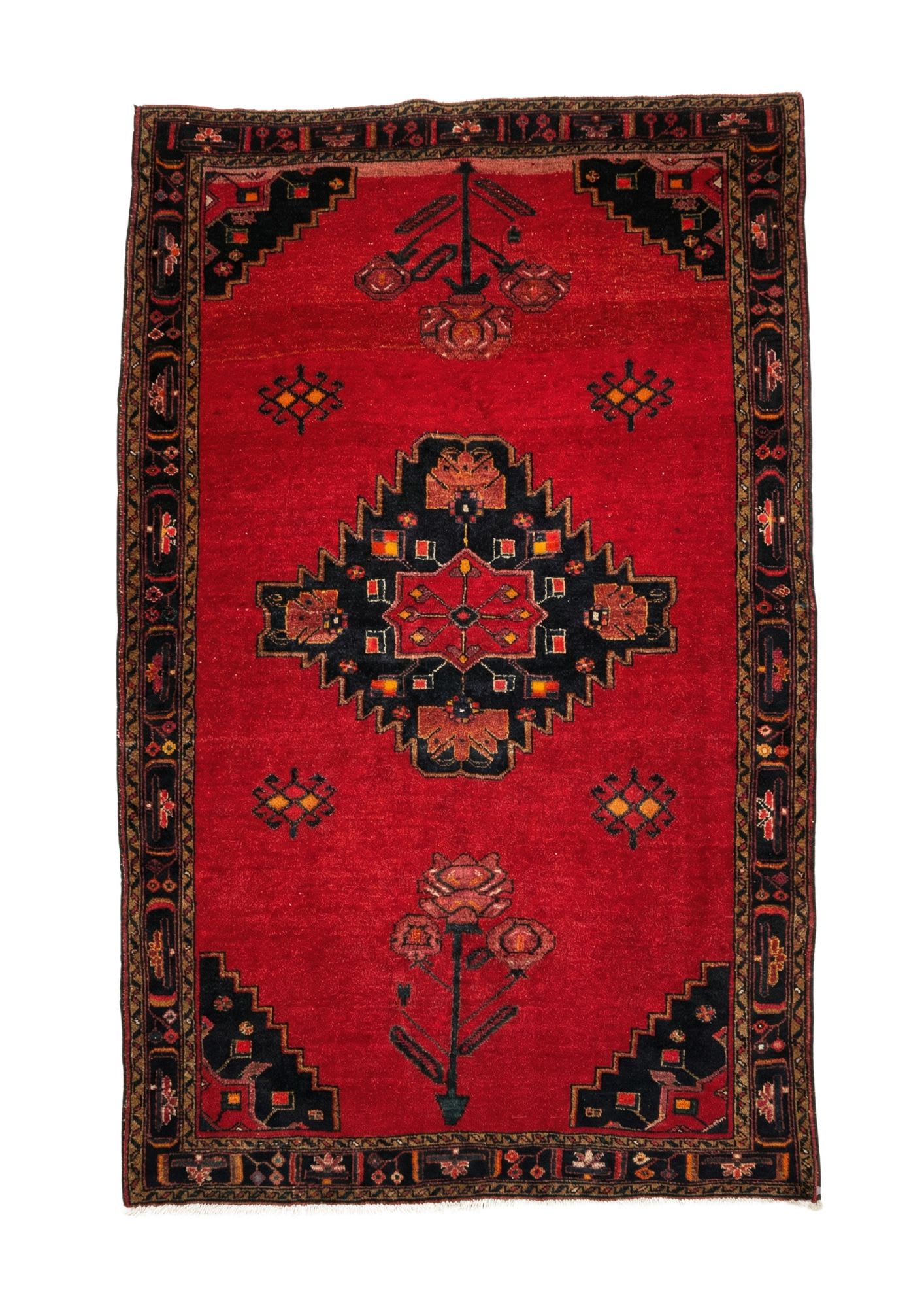 Shiraz (Qashqai) Diamond Medallion, Wool, 2x3 m, Nasim Carpets Malaysia — view 1