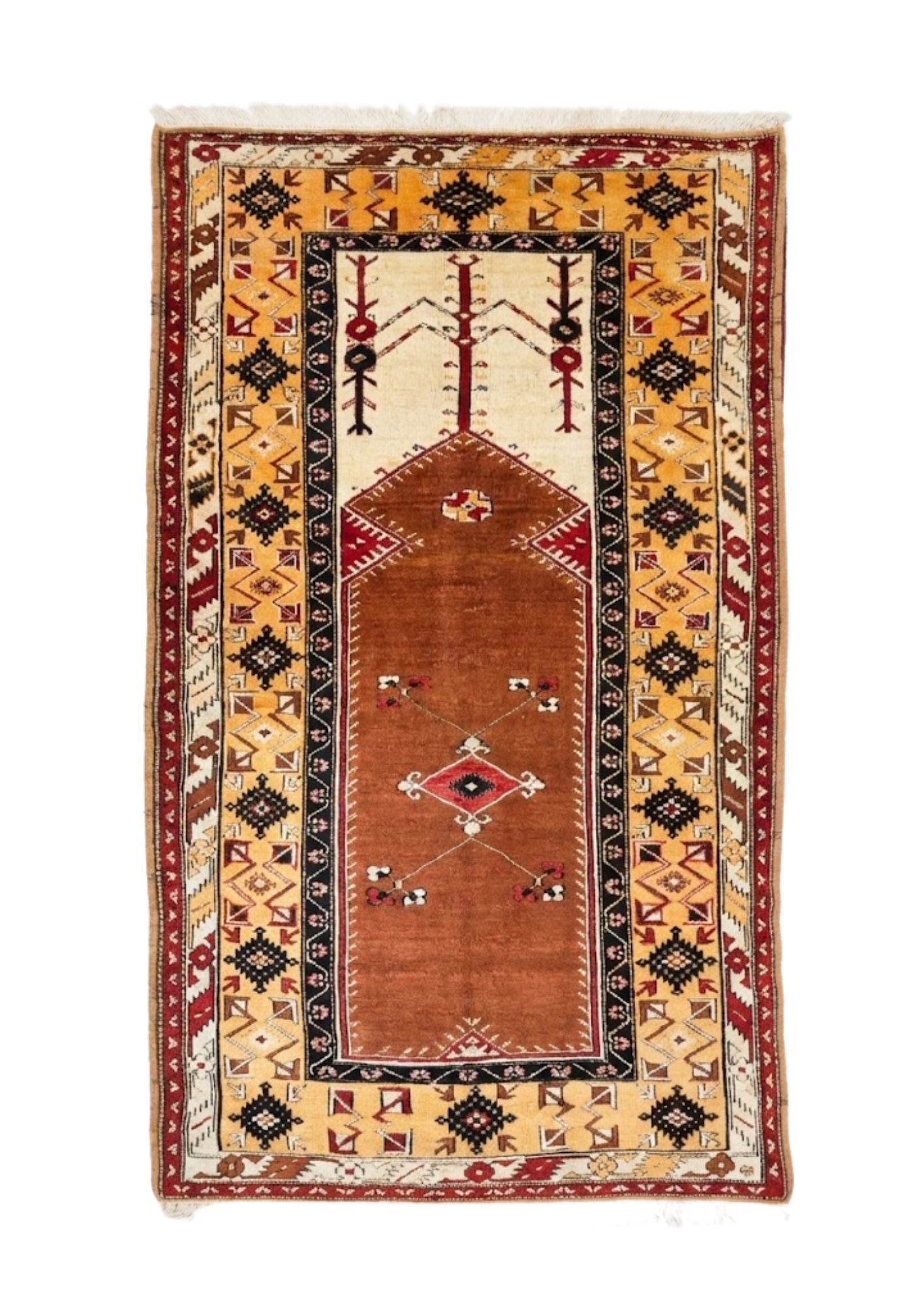 Anatolian Mihrab Tree Of Life, Wool, 1.2x1.8 m, Nasim Carpets Malaysia — view 1