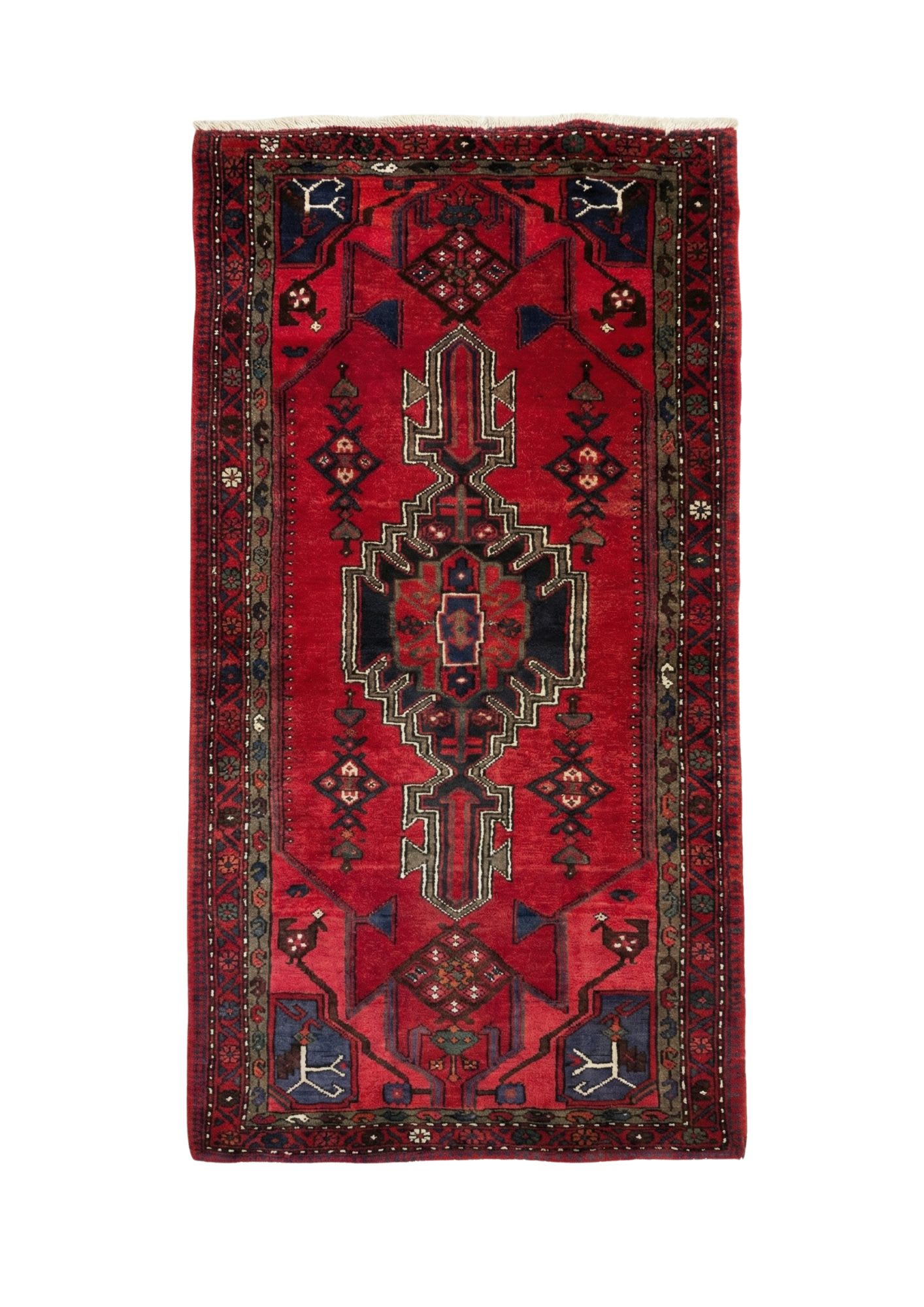 Hamadan Medallion Runner, Wool, 0.8x3 m, Nasim Carpets Malaysia — view 1